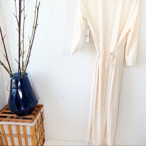 American Apparel Juliard Wrap Maxi Dress With Slit - Picture 6 of 8